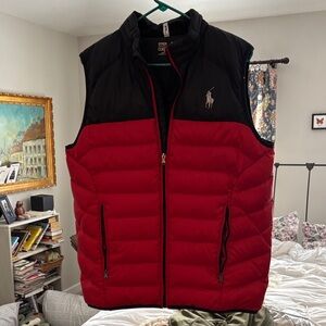 Polo by Ralph Lauren Teen Bold Red and Black Vest